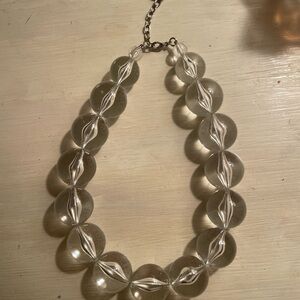 Vintage Graziano Graduated Lucite Chunky Beaded Necklace